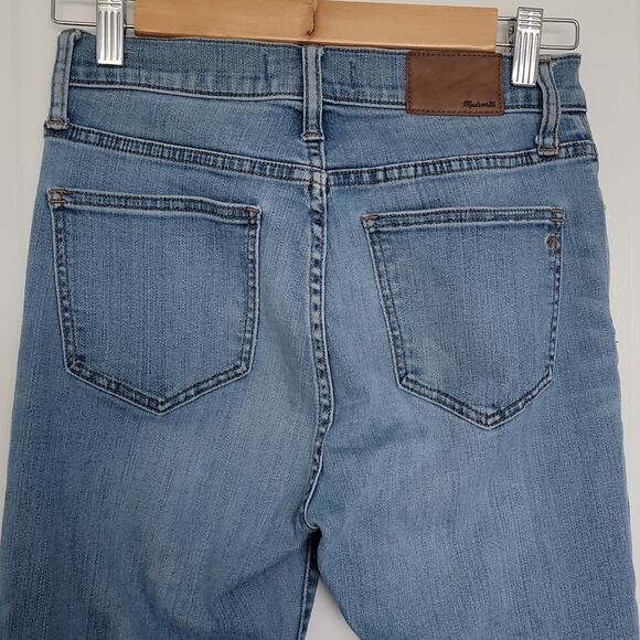 Madewell 9" Mid Rise Skinny Torn Knee Frankie Wash, 26 - Picture 7 of 10